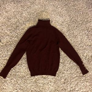 Turtle neck burgundy shirt/sweater